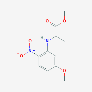 Methyl 2-[(5-methoxy-2-nitrophenyl)amino]propanoate