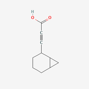 molecular formula C10H12O2 B13637513 3-{Bicyclo[4.1.0]heptan-2-yl}prop-2-ynoic acid 