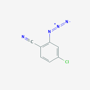 molecular formula C7H3ClN4 B13637514 2-Azido-4-chlorobenzonitrile 