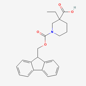 1-(((9h-Fluoren-9-yl)methoxy)carbonyl)-3-ethylpiperidine-3-carboxylic acid