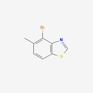 molecular formula C8H6BrNS B13637533 4-Bromo-5-methylbenzothiazole 