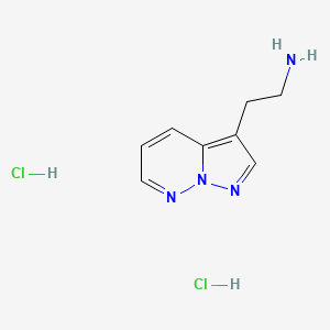 2-{Pyrazolo[1,5-b]pyridazin-3-yl}ethan-1-aminedihydrochloride