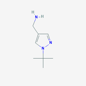 molecular formula C8H15N3 B13637539 (1-tert-butyl-1H-pyrazol-4-yl)methanamine 