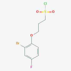 3-(2-Bromo-4-fluorophenoxy)propane-1-sulfonyl chloride