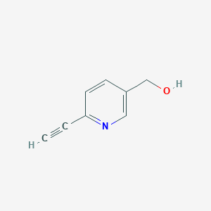 molecular formula C8H7NO B13637585 (6-Ethynylpyridin-3-yl)methanol 