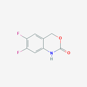 molecular formula C8H5F2NO2 B13637587 6,7-Difluoro-1H-benzo[d][1,3]oxazin-2(4H)-one 