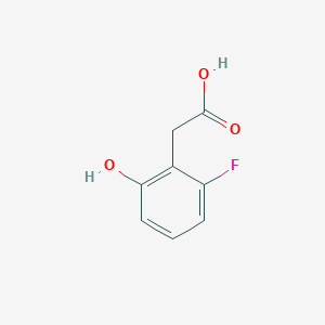 molecular formula C8H7FO3 B13637602 2-(2-Fluoro-6-hydroxyphenyl)acetic acid 