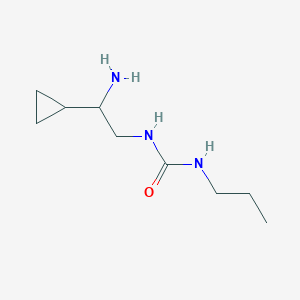 molecular formula C9H19N3O B13637619 1-(2-Amino-2-cyclopropylethyl)-3-propylurea 