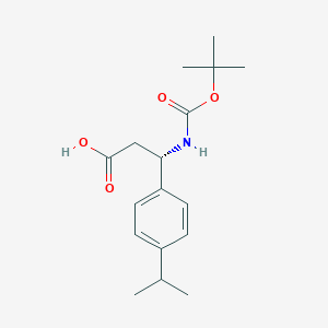 (S)-3-((tert-Butoxycarbonyl)amino)-3-(4-isopropylphenyl)propanoic acid