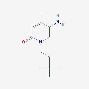 molecular formula C12H20N2O B13637674 5-Amino-1-(3,3-dimethylbutyl)-4-methylpyridin-2(1h)-one 