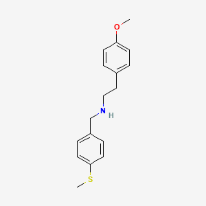 molecular formula C17H21NOS B1363768 [2-(4-甲氧基苯基)乙基]-(4-甲硫基苄基)胺 CAS No. 331970-71-9