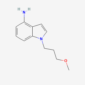 molecular formula C12H16N2O B13637700 1-(3-Methoxypropyl)-1h-indol-4-amine 