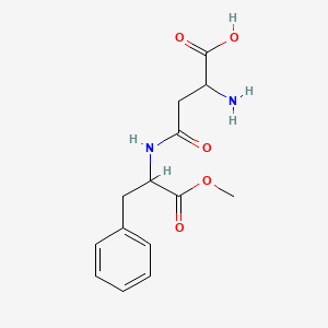 molecular formula C14H18N2O5 B13637742 2-Amino-4-[(1-methoxy-1-oxo-3-phenylpropan-2-yl)amino]-4-oxobutanoic acid 