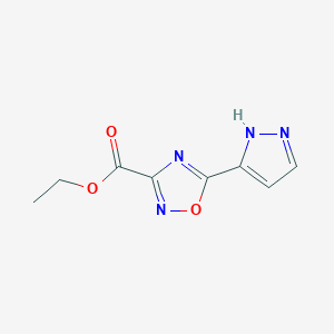 Ethyl 5-(1h-pyrazol-3-yl)-1,2,4-oxadiazole-3-carboxylate