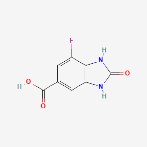 7-fluoro-2-oxo-2,3-dihydro-1H-1,3-benzodiazole-5-carboxylicacid