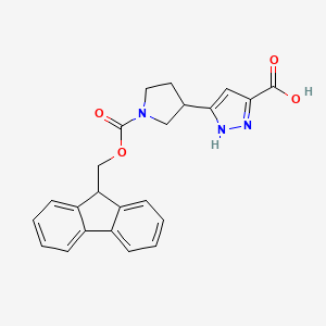 3-(1-(((9H-Fluoren-9-yl)methoxy)carbonyl)pyrrolidin-3-yl)-1H-pyrazole-5-carboxylic acid