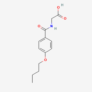 molecular formula C13H17NO4 B1363777 (4-丁氧基苯甲酰氨基)乙酸 CAS No. 51220-55-4