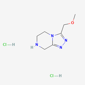 3-(methoxymethyl)-5H,6H,7H,8H-[1,2,4]triazolo[4,3-a]pyrazinedihydrochloride