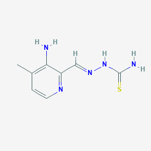 molecular formula C8H11N5S B136378 3-Amino-4-methylpyridine-2-carboxaldehyde thiosemicarbazone CAS No. 143621-37-8