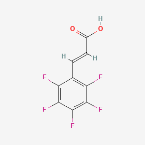 molecular formula C9H3F5O2 B1363781 2,3,4,5,6-五氟肉桂酸 CAS No. 719-60-8