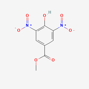 molecular formula C8H6N2O7 B1363782 Methyl 4-hydroxy-3,5-dinitrobenzoate CAS No. 33927-05-8