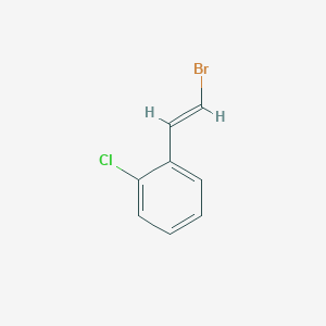 molecular formula C8H6BrCl B13637833 1-(2-Bromovinyl)-2-chlorobenzene 