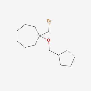 1-(Bromomethyl)-1-(cyclopentylmethoxy)cycloheptane