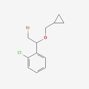 1-(2-Bromo-1-(cyclopropylmethoxy)ethyl)-2-chlorobenzene