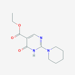 molecular formula C12H17N3O3 B1363792 4-羟基-2-(哌啶-1-基)嘧啶-5-羧酸乙酯 CAS No. 25693-43-0