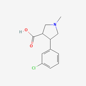 4-(3-Chlorophenyl)-1-methylpyrrolidine-3-carboxylic acid