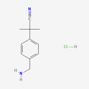 2-(4-(Aminomethyl)phenyl)-2-methylpropanenitrile HCl