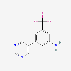 3-(Pyrimidin-5-yl)-5-(trifluoromethyl)aniline