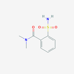 molecular formula C9H12N2O3S B13637999 N,N-dimethyl-2-sulfamoylbenzamide 