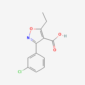 3-(3-Chlorophenyl)-5-ethylisoxazole-4-carboxylic acid