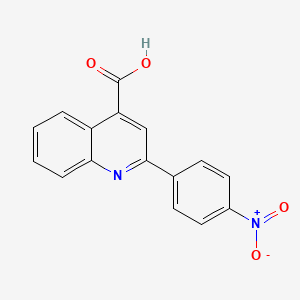 molecular formula C16H10N2O4 B1363802 2-(4-nitrophenyl)quinoline-4-carboxylic Acid CAS No. 70097-13-1