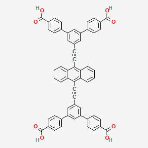 4-[3-[2-[10-[2-[3,5-bis(4-carboxyphenyl)phenyl]ethynyl]anthracen-9-yl]ethynyl]-5-(4-carboxyphenyl)phenyl]benzoic acid