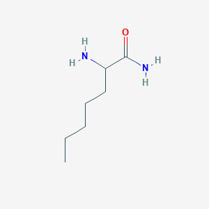 molecular formula C7H16N2O B13638044 2-Aminoheptanamide CAS No. 53726-15-1