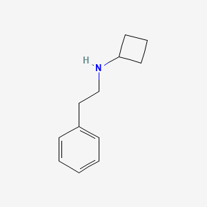 molecular formula C12H17N B13638066 n-Phenethylcyclobutanamine 