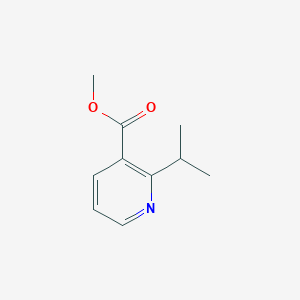 molecular formula C10H13NO2 B13638070 Methyl 2-isopropylnicotinate 