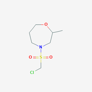 4-((Chloromethyl)sulfonyl)-2-methyl-1,4-oxazepane