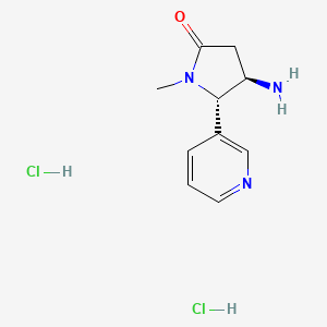 (4R,5S)-4-amino-1-methyl-5-(pyridin-3-yl)pyrrolidin-2-one dihydrochloride