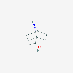 molecular formula C8H15NO B13638151 1-(7-Azabicyclo[2.2.1]heptan-1-yl)ethanol 