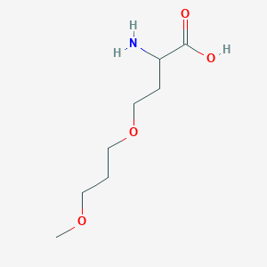 molecular formula C8H17NO4 B13638204 o-(3-Methoxypropyl)homoserine 