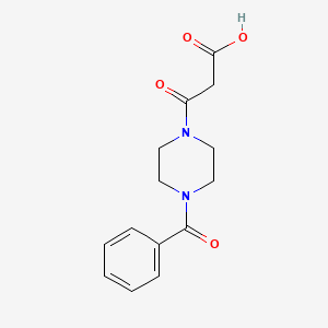 molecular formula C14H16N2O4 B1363821 3-(4-Benzoylpiperazin-1-yl)-3-oxopropanoic acid 