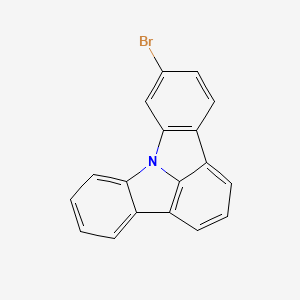 molecular formula C18H10BrN B13638214 6-Bromoindolo[3,2,1-jk]carbazole 