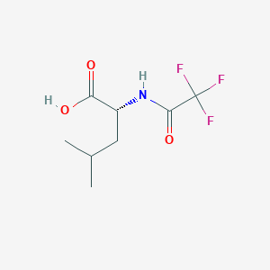 molecular formula C8H12F3NO3 B13638222 (2,2,2-Trifluoroacetyl)-d-leucine 