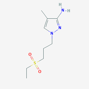 1-(3-(Ethylsulfonyl)propyl)-4-methyl-1h-pyrazol-3-amine