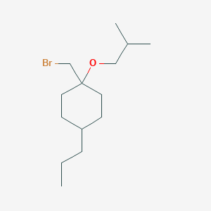 1-(Bromomethyl)-1-isobutoxy-4-propylcyclohexane