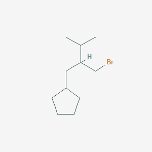 (2-(Bromomethyl)-3-methylbutyl)cyclopentane