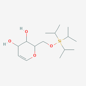 molecular formula C15H30O4Si B13638312 6-O-Triisopropylsilyl-D-glucal 